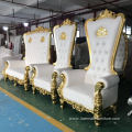 wholesale white wedding wooden throne chair